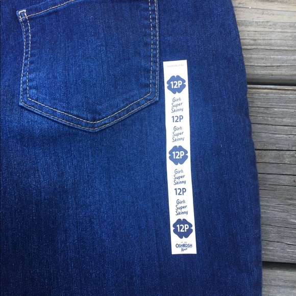 OshKosh B’Gosh Girls super skinny jeans sz 12P brand new with tags - Picture 8 of 10